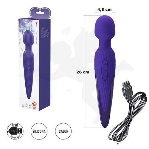 Microfono vibrador con efecto calor y carga USB